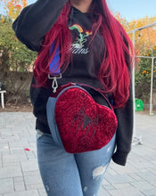 Load image into Gallery viewer, Spidey Heart Crossbody Bag
