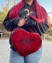 Load image into Gallery viewer, Spidey Heart Crossbody Bag
